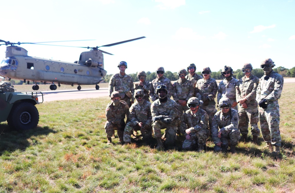 89B sling-load training operations at Fort McCoy