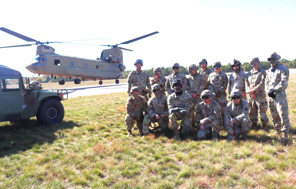 89B sling-load training operations at Fort McCoy