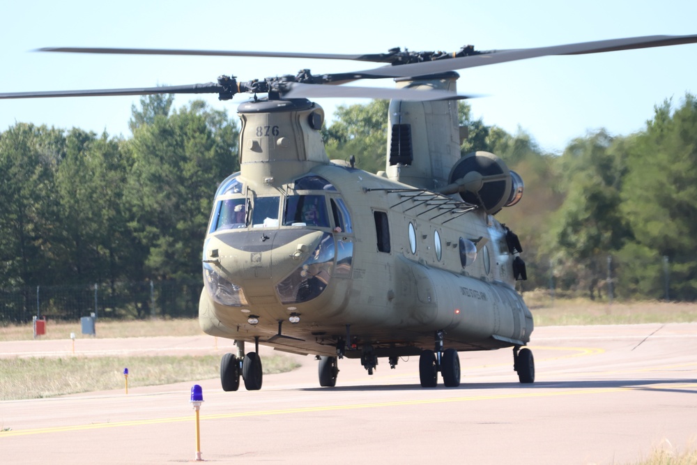 89B sling-load training operations at Fort McCoy