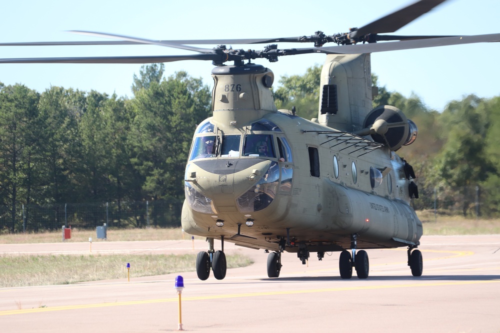 89B sling-load training operations at Fort McCoy