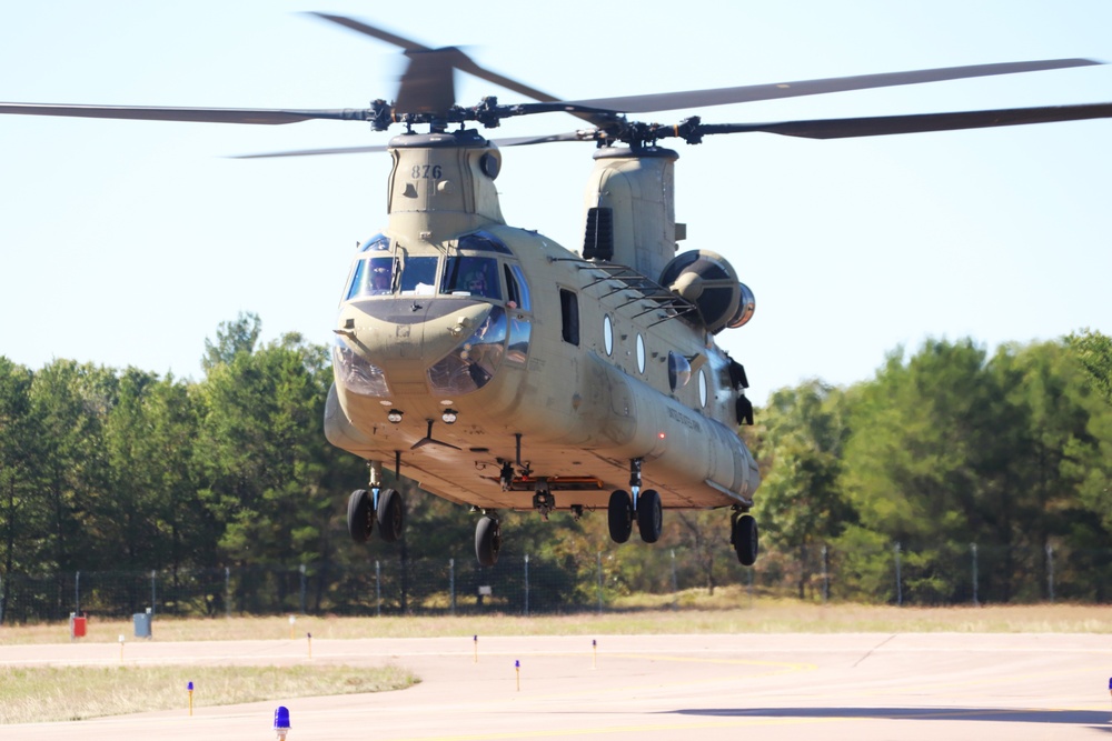 89B sling-load training operations at Fort McCoy