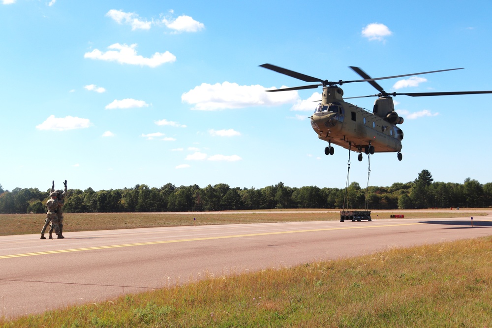 89B sling-load training operations at Fort McCoy