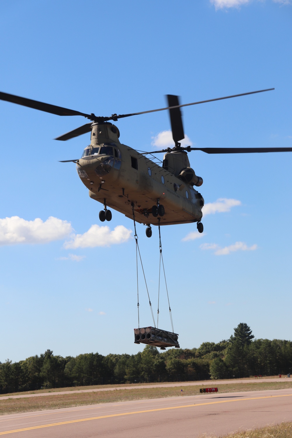 89B sling-load training operations at Fort McCoy