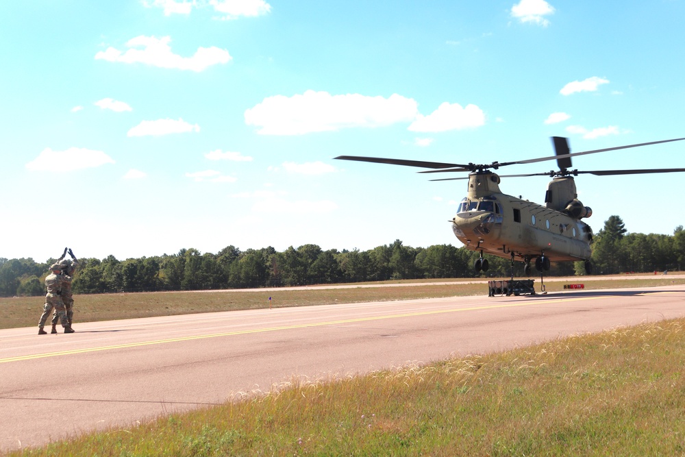 89B sling-load training operations at Fort McCoy