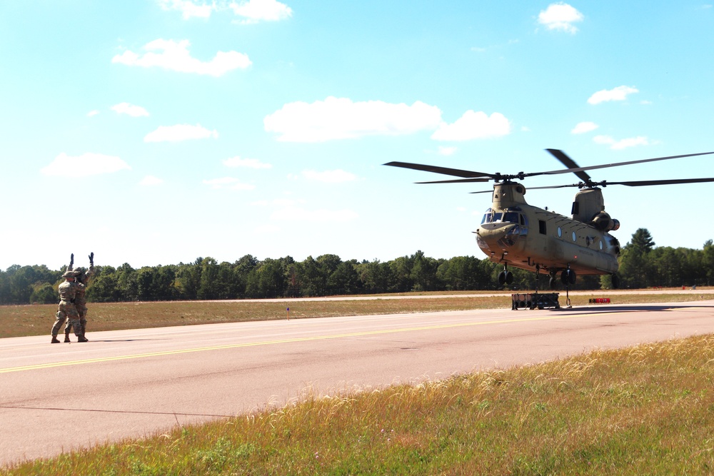 89B sling-load training operations at Fort McCoy