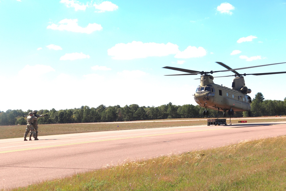 89B sling-load training operations at Fort McCoy