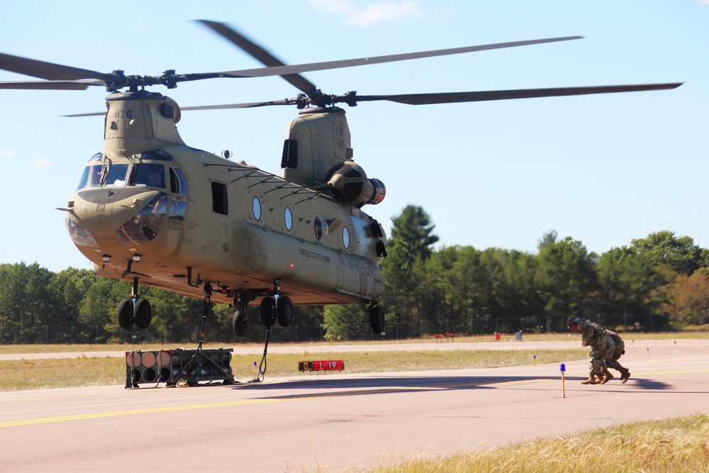 89B sling-load training operations at Fort McCoy