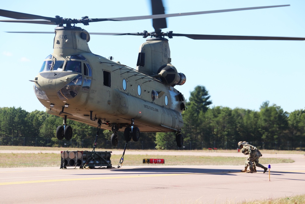 89B sling-load training operations at Fort McCoy