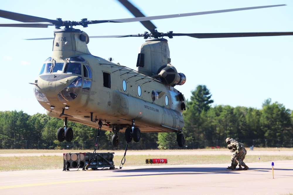 89B sling-load training operations at Fort McCoy