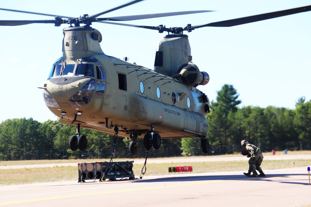 89B sling-load training operations at Fort McCoy