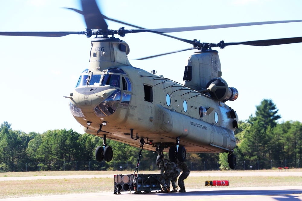 89B sling-load training operations at Fort McCoy