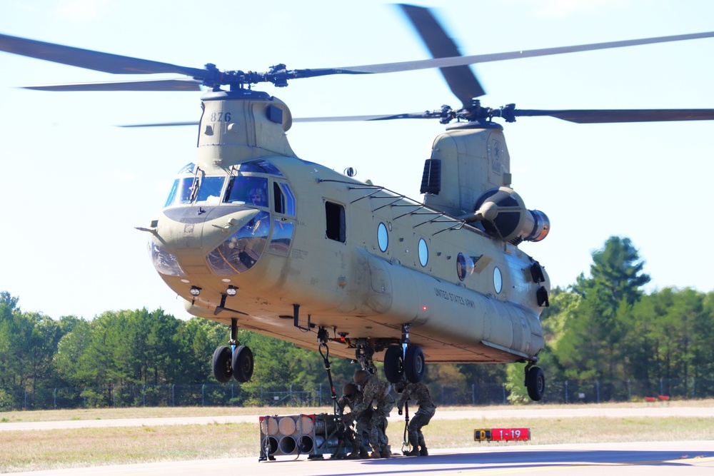 89B sling-load training operations at Fort McCoy