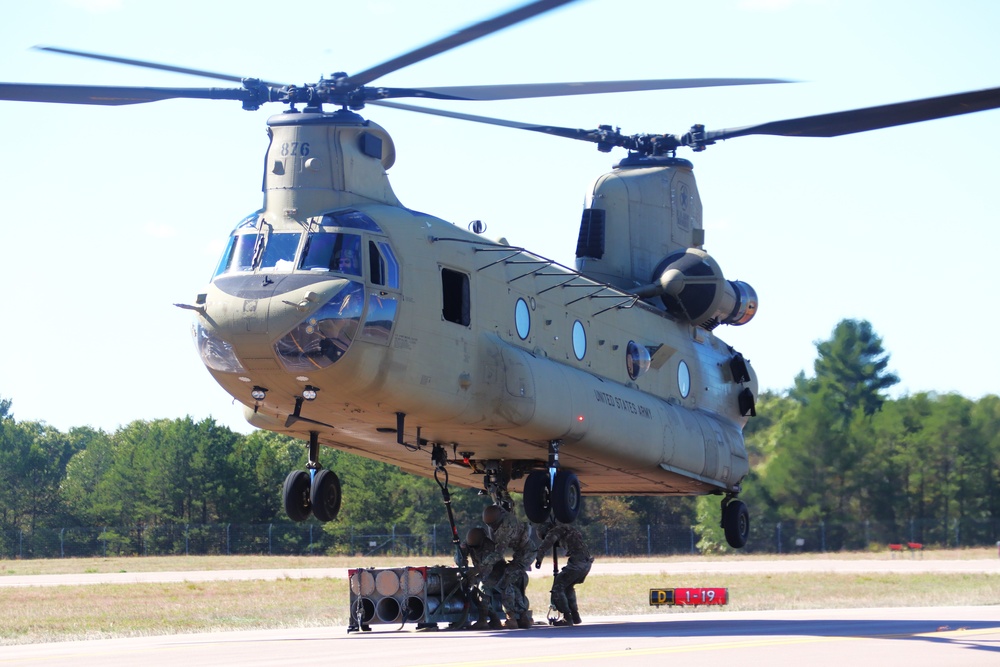 89B sling-load training operations at Fort McCoy