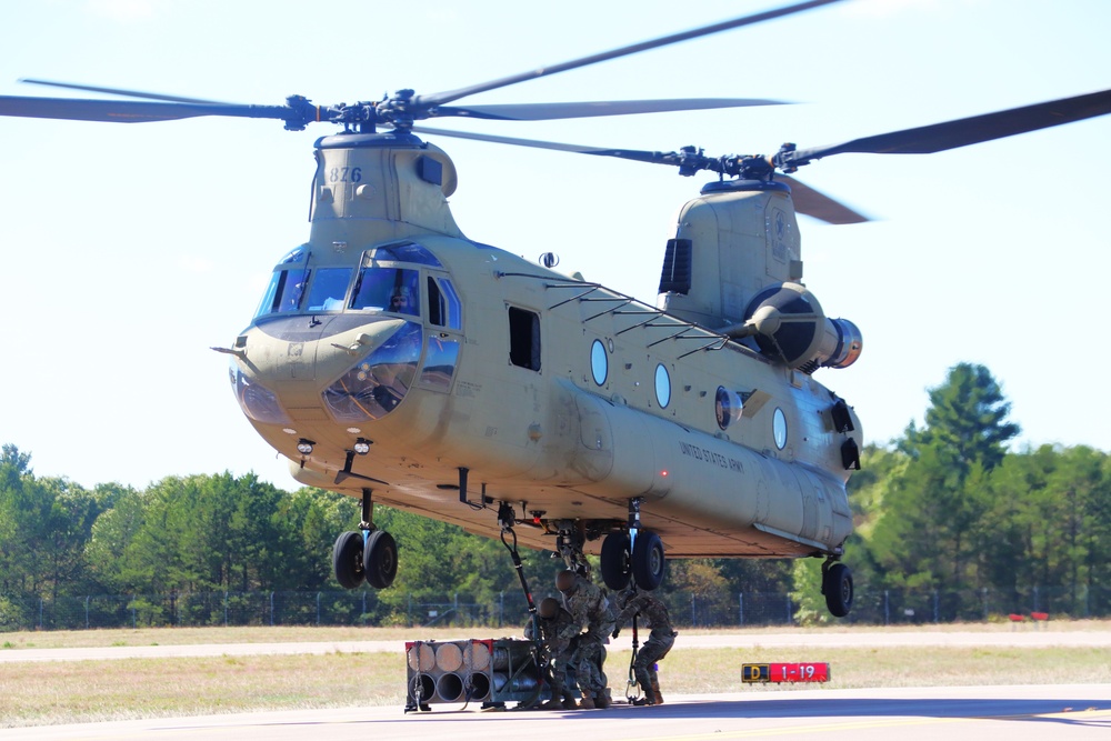 89B sling-load training operations at Fort McCoy