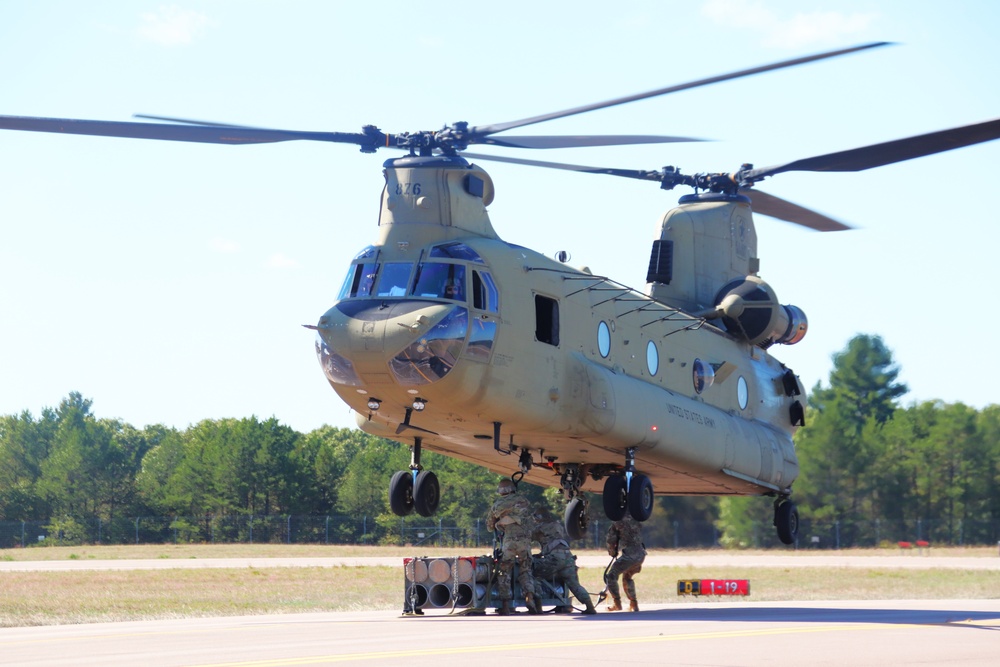 89B sling-load training operations at Fort McCoy