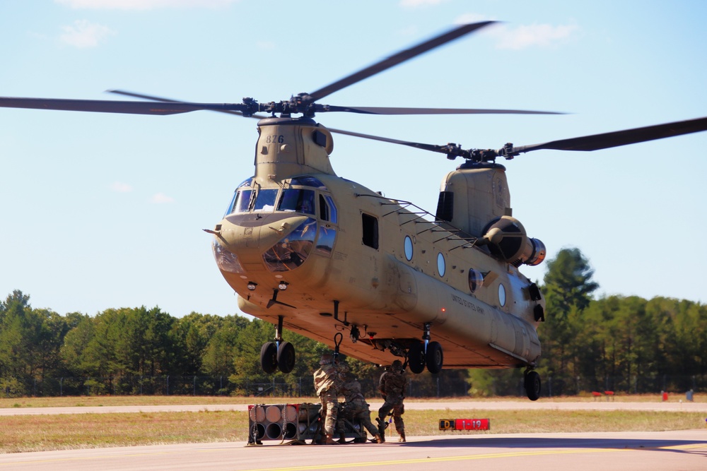 89B sling-load training operations at Fort McCoy