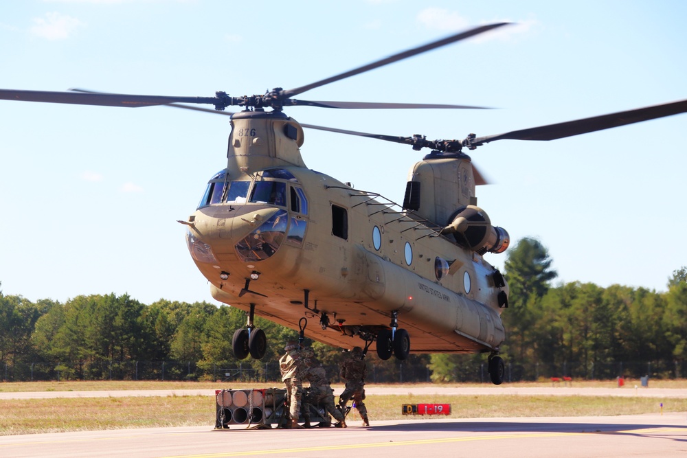 89B sling-load training operations at Fort McCoy