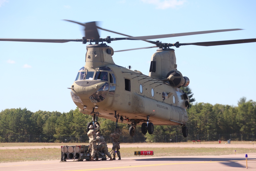 89B sling-load training operations at Fort McCoy