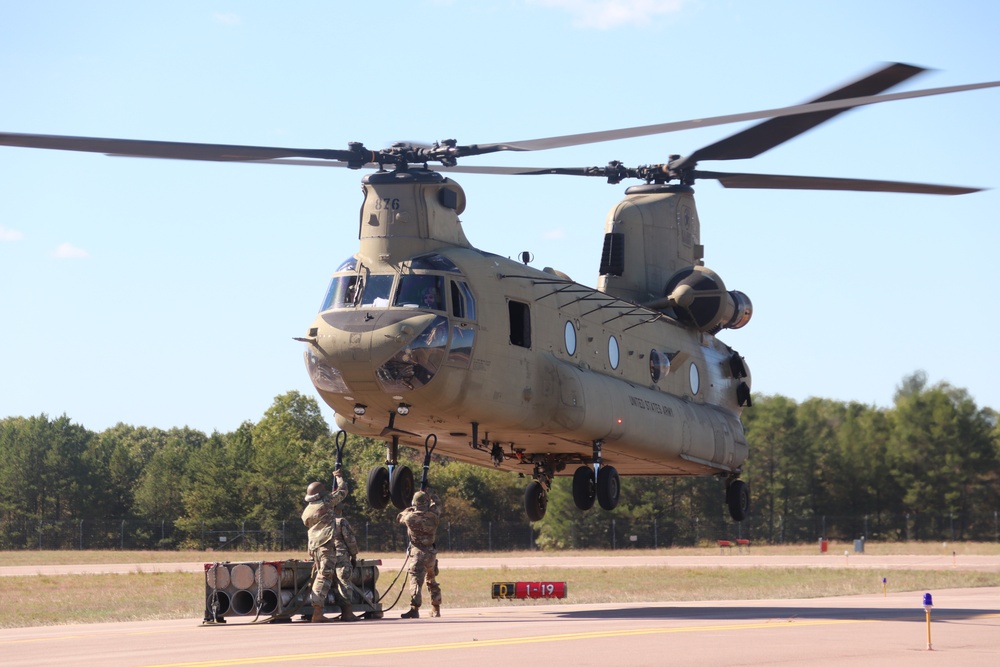 89B sling-load training operations at Fort McCoy