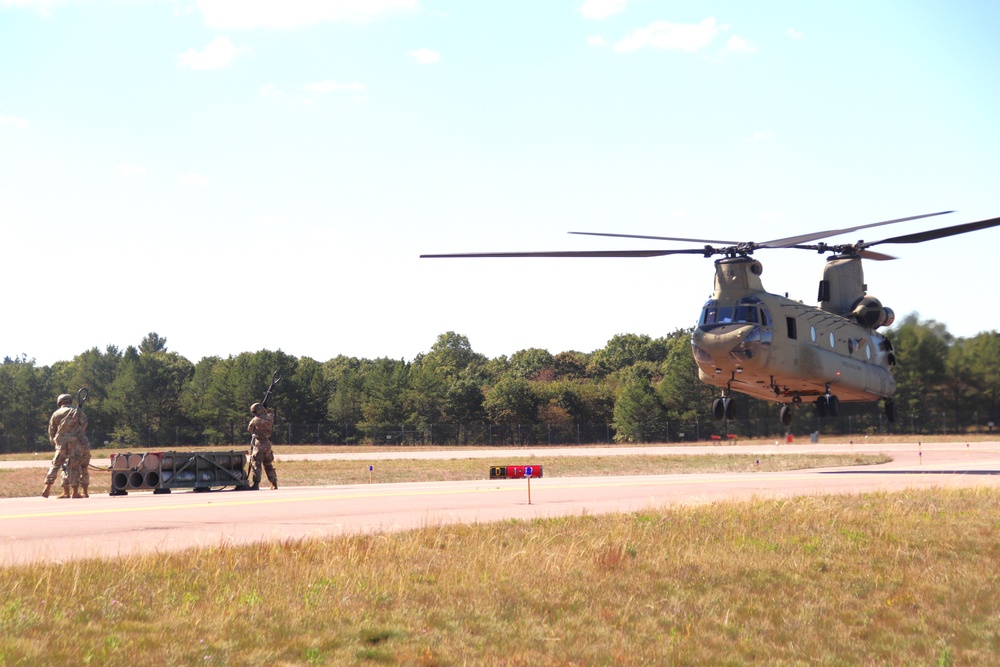 89B sling-load training operations at Fort McCoy