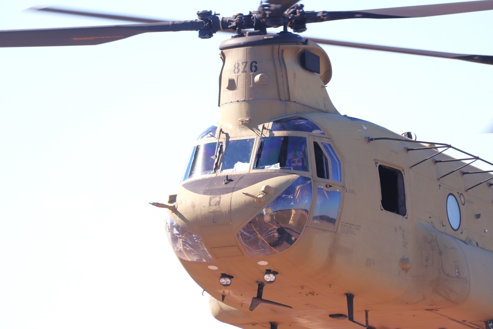 89B sling-load training operations at Fort McCoy