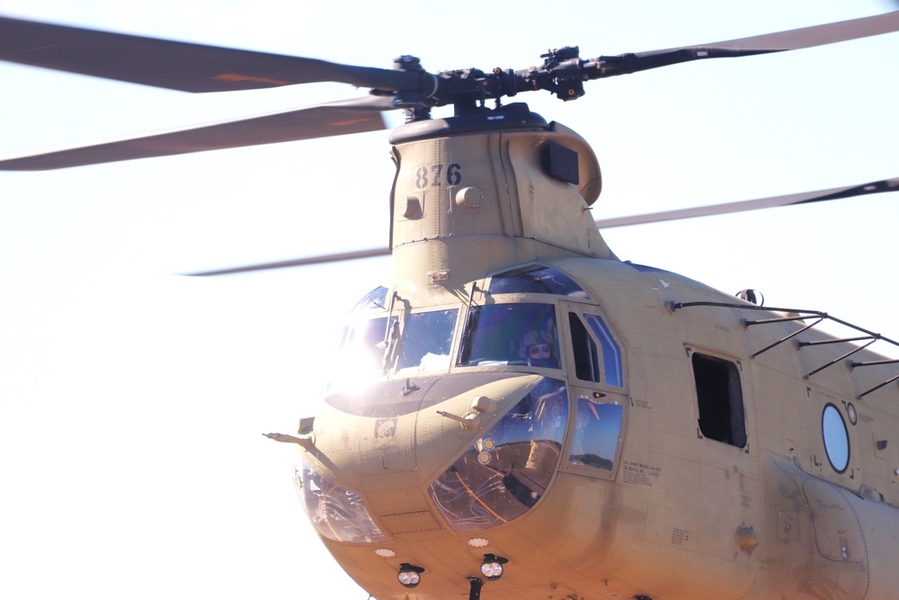 89B sling-load training operations at Fort McCoy