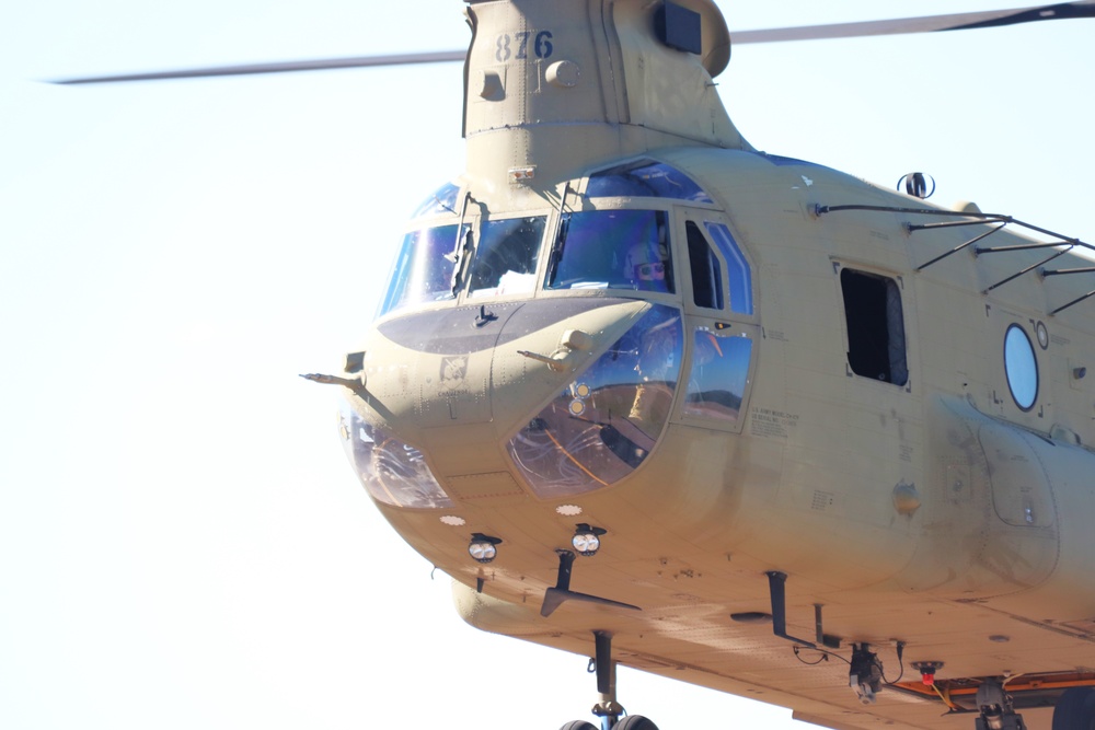 89B sling-load training operations at Fort McCoy