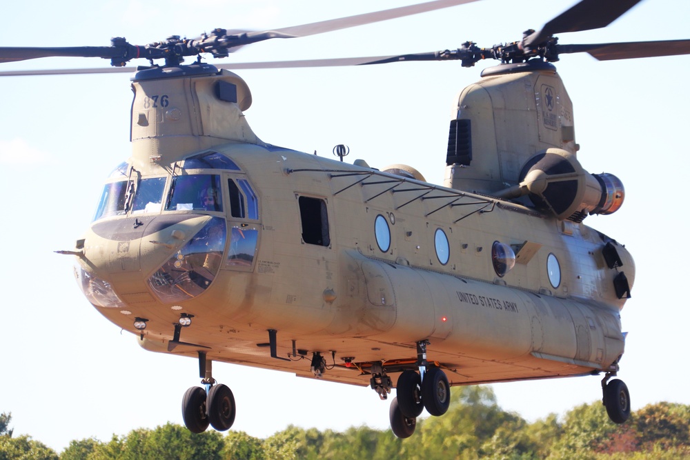 89B sling-load training operations at Fort McCoy