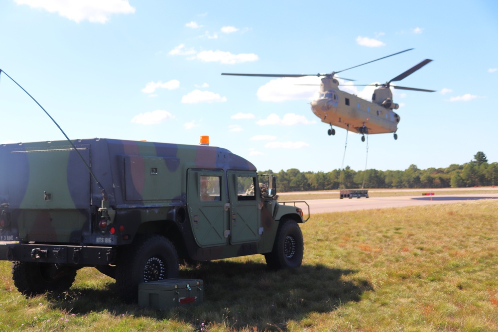 89B sling-load training operations at Fort McCoy