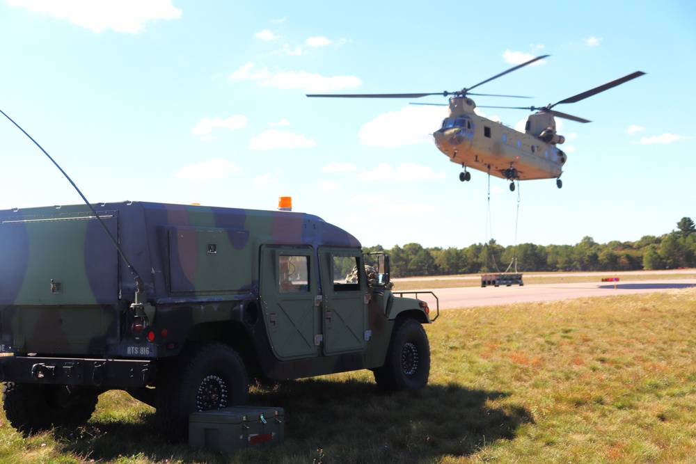 89B sling-load training operations at Fort McCoy