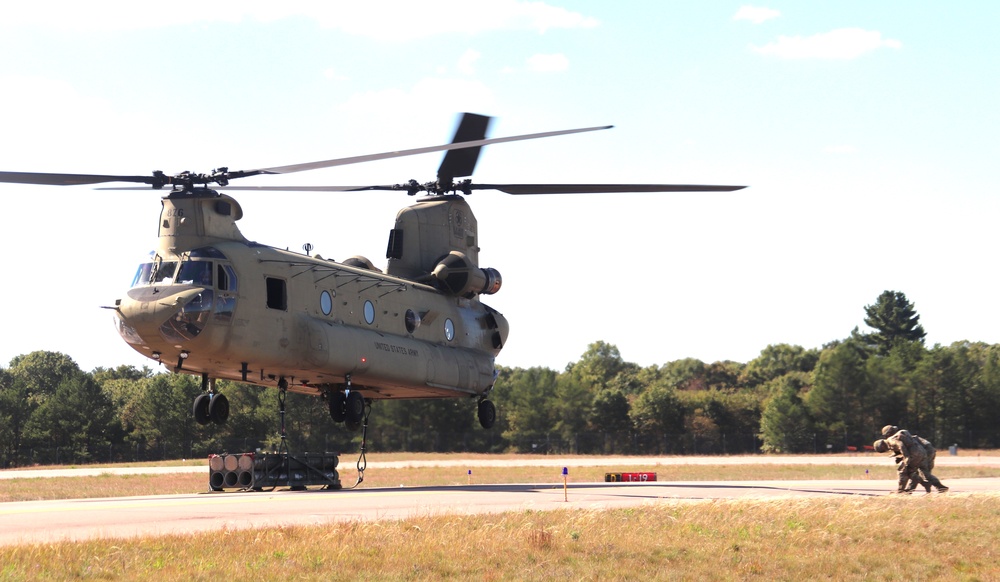 89B sling-load training operations at Fort McCoy