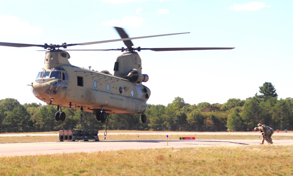 89B sling-load training operations at Fort McCoy