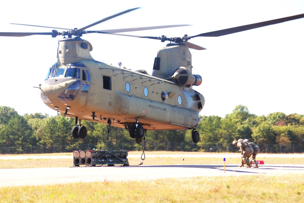 89B sling-load training operations at Fort McCoy