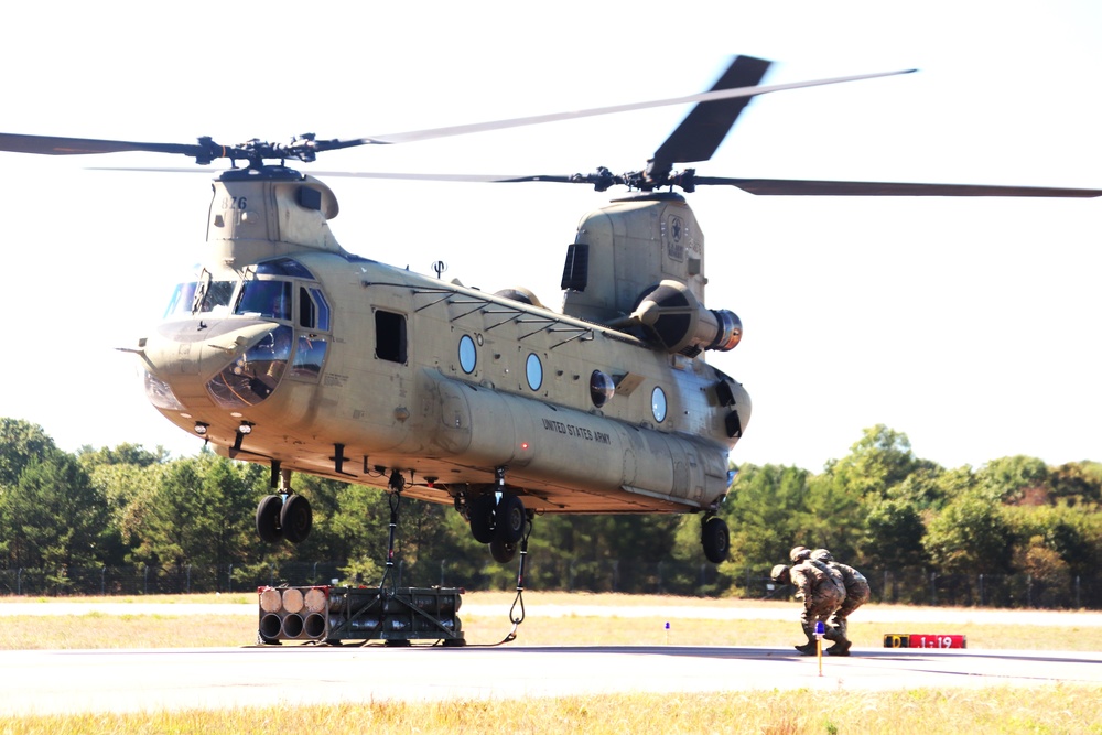 89B sling-load training operations at Fort McCoy