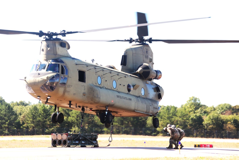 89B sling-load training operations at Fort McCoy