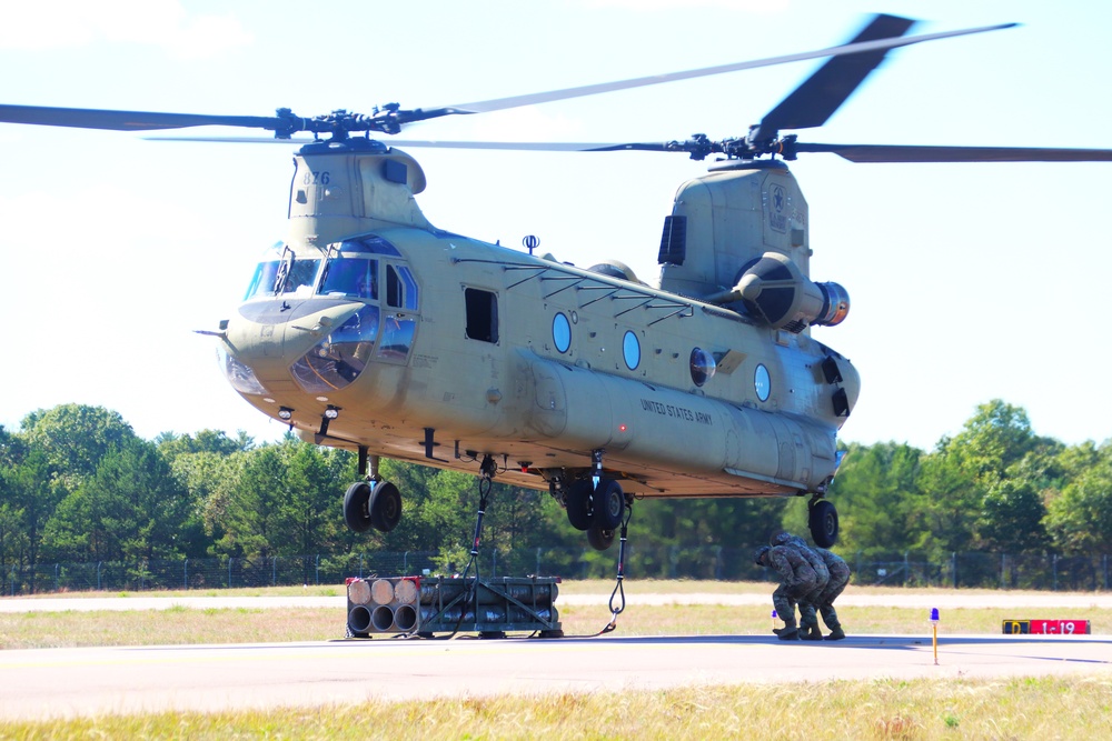 89B sling-load training operations at Fort McCoy