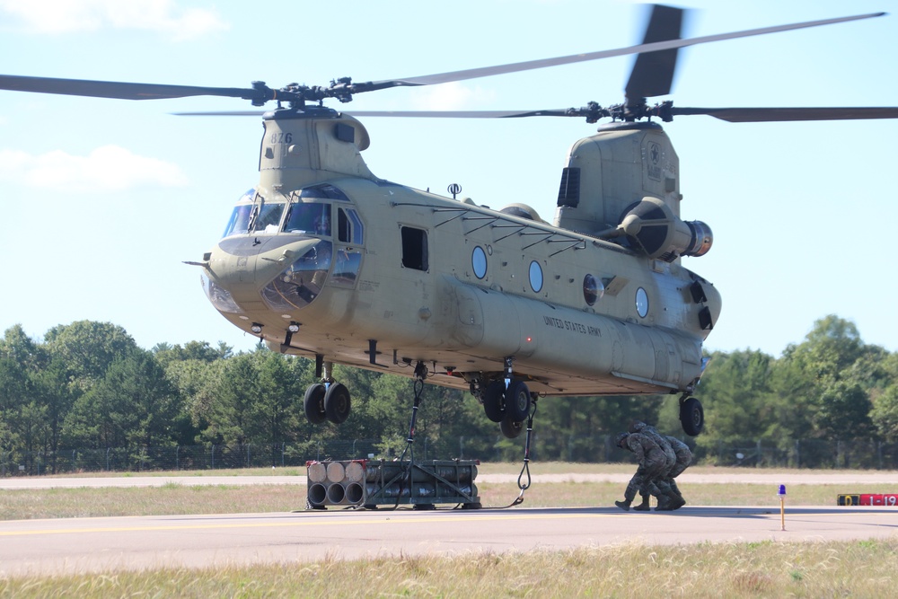 89B sling-load training operations at Fort McCoy