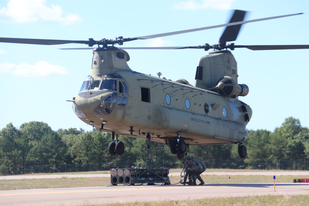 89B sling-load training operations at Fort McCoy