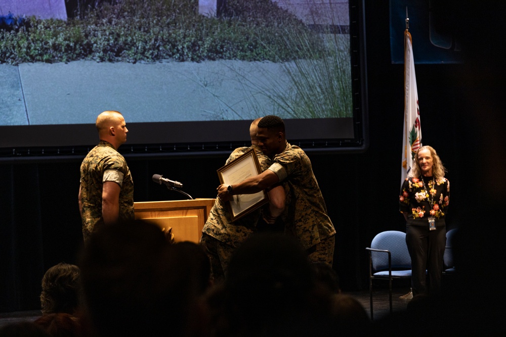 USMC Recruiting Station Chicago: Operations Officer Capt. Romaro Lamar Promotion