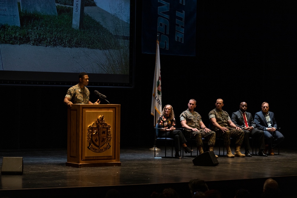 USMC Recruiting Station Chicago: Operations Officer Capt. Romaro Lamar Promotion