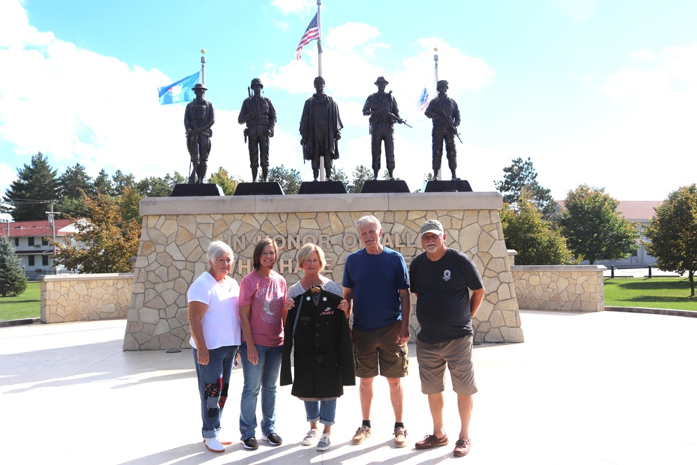 Family of fallen World War II Soldier visits Fort McCoy Commemorative Area