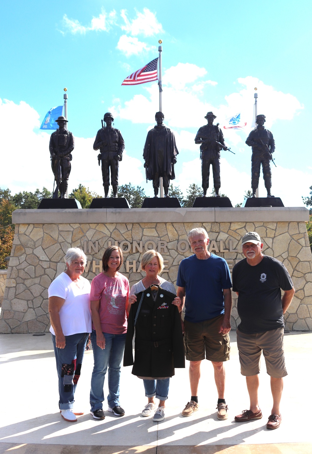 Family of fallen World War II Soldier visits Fort McCoy Commemorative Area