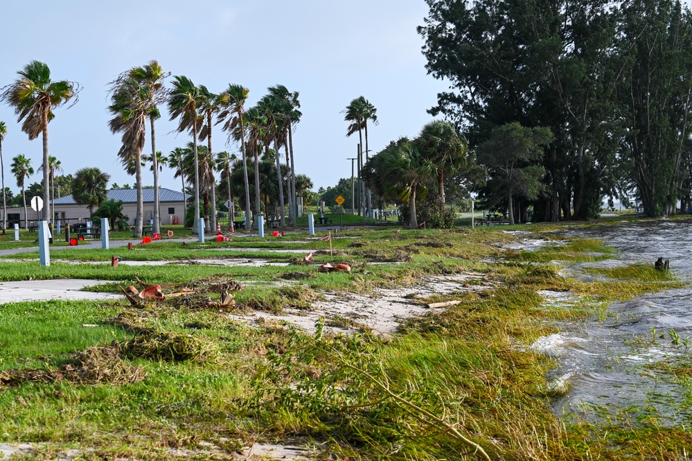 Hurricane Milton sweeps Patrick Space Force Base at Category 1 strength