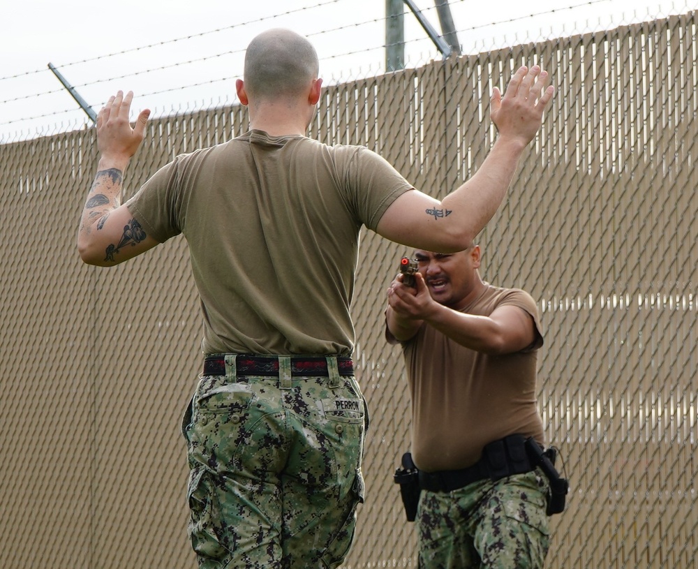 Auxiliary Security Force training onboard Naval Weapons Station Yorktown