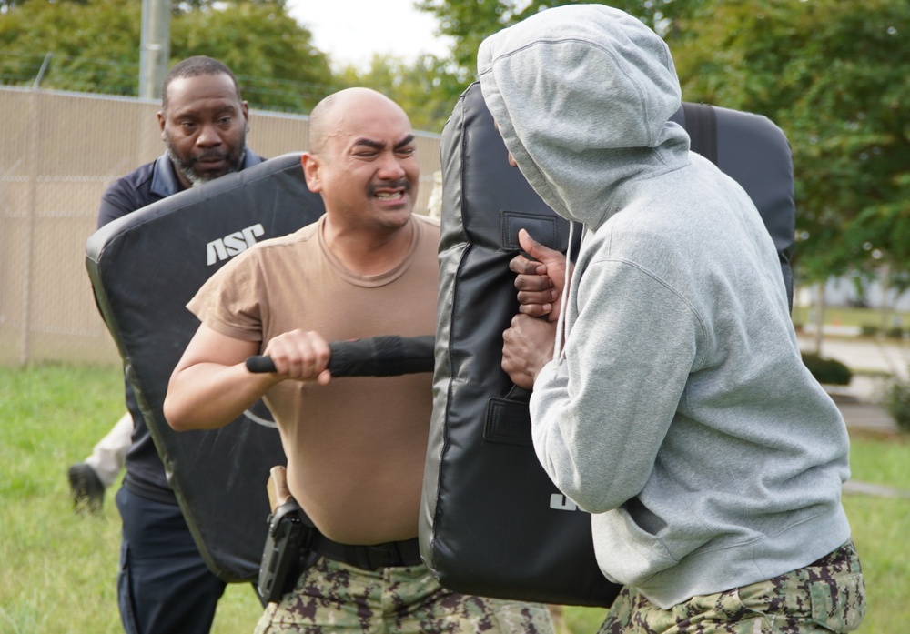 Auxiliary Security Force training onboard Naval Weapons Station Yorktown