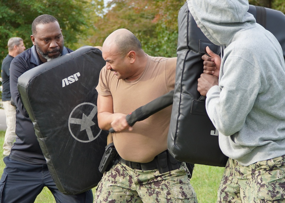 Auxiliary Security Force training onboard Naval Weapons Station Yorktown