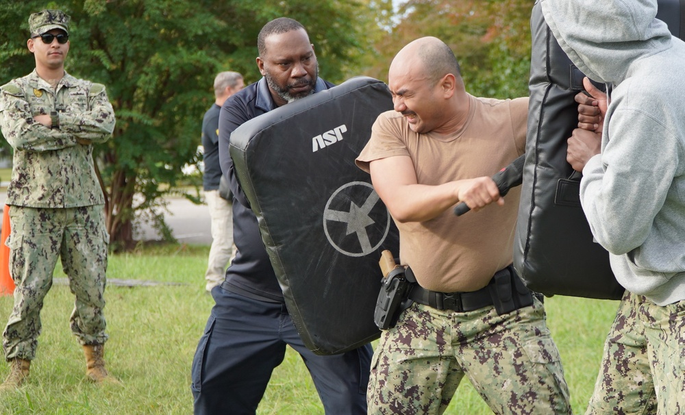 Auxiliary Security Force training onboard Naval Weapons Station Yorktown