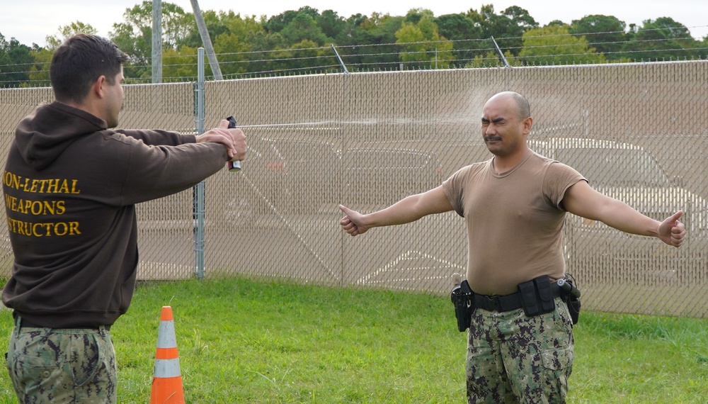 Auxiliary Security Force training onboard Naval Weapons Station Yorktown