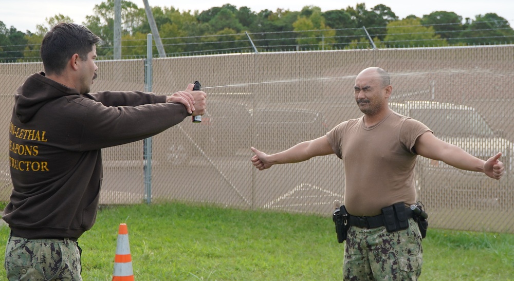 Auxiliary Security Force training onboard Naval Weapons Station Yorktown