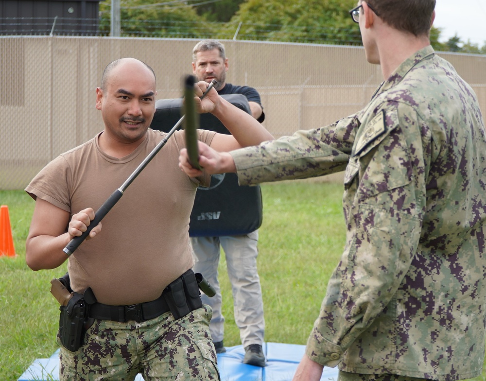 Auxiliary Security Force training onboard Naval Weapons Station Yorktown